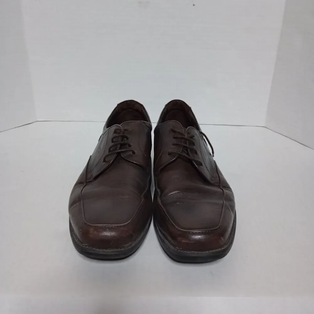 Fluchos Brown Leather Lace Up Oxford Casual Walking Comfort Shoes 44 Mens Spain